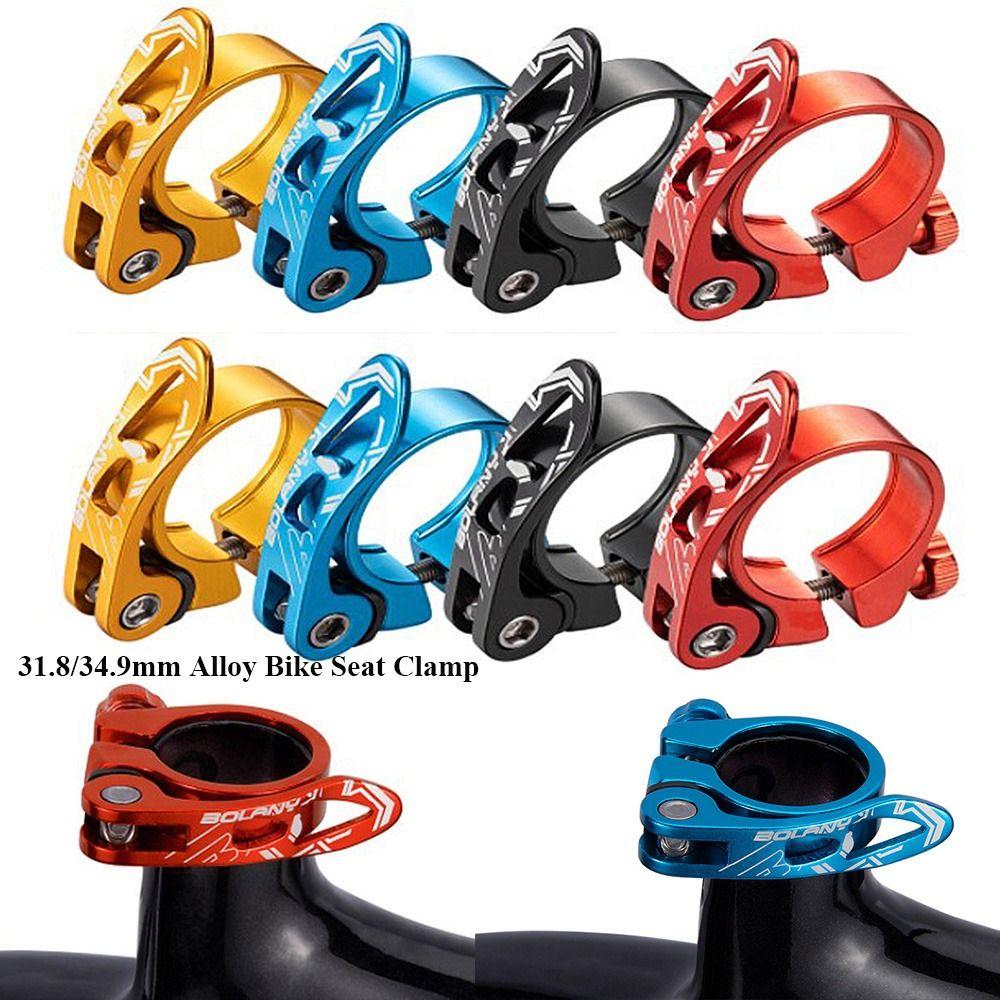 High Quality 31.8/34.9mm Road Bike Aluminium Bicycle Seatpost Clamps Quick Release Bike Seat Clamp