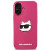 Karl Lagerfeld Klhmp16Sschpplf Iphone16 6.1 Fuksja/Fuschia Hardcase Silicone Choupette Head Print Magsafe