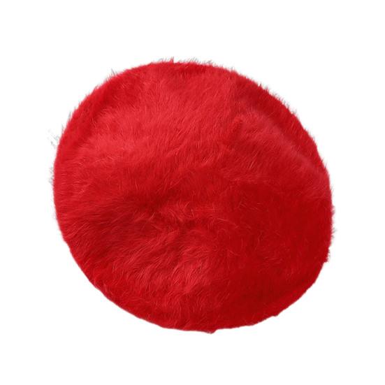 Женская шляпа художника однотонная восьмиугольная с куполообразной тульей берет осень зима теплая плюшевая шляпа модные аксессуары