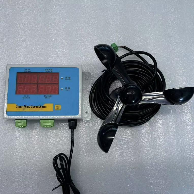 Portable Tower Crane Anemometer with Wind Direction and Volume Alarm