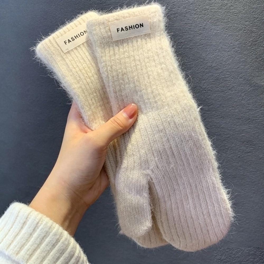 Plush Material Winter Warm Mittens Soft Fabric Cold Weather Gloves Soft Plush Soft Gloves Driving