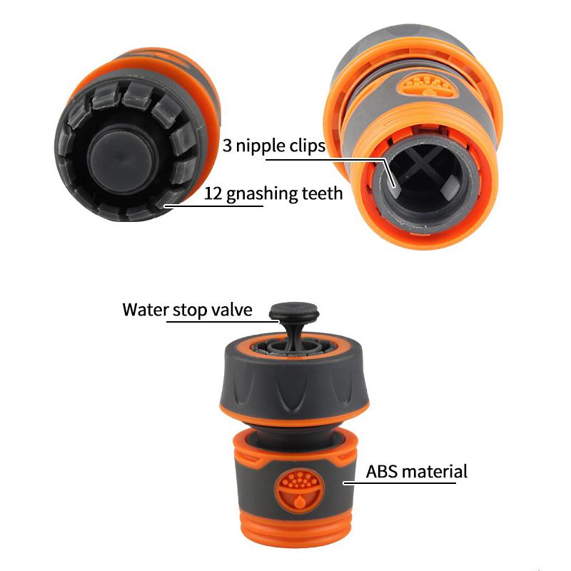 1/2'' 3/4'' Быстроразъемный соединитель для шланга Соединительная муфта для труб Стопорный соединитель для воды Соединение для пистолета для мойки автомобиля Фитинги для полива сада Адаптеры для труб