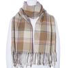 1PC Chunky Big Tartan Wrap Long Plaid Blanket Women Fall Winter Oversized
