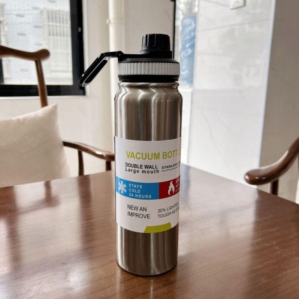 600/800ml Insulated Cup Leakproof Sports Water Bottle Vacuum Flask For Outdoor/Travel
