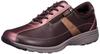 ASAHI Medical Walk LF Leather Walking Shoes with Dark Size 4E Women's Zipper, Brown, 24.5 Cm,