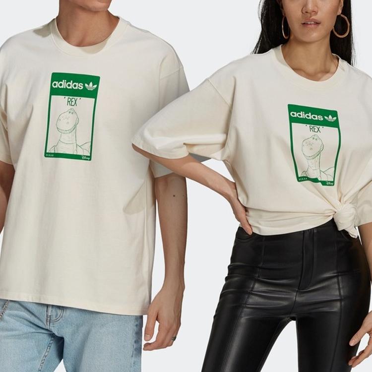 adidas Футболка унисекс с рисунком Originals X Disney Rex, неокрашенная GP3396