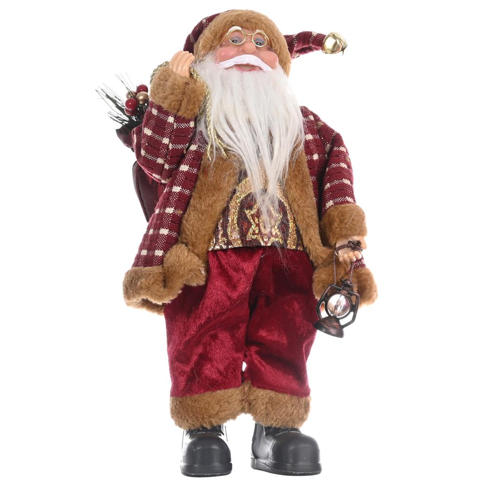 Рождественский Рождественский Прекрасный Стенд Украшения Партия Санта-Клаус Кукла Игрушка Орнамент Подарок