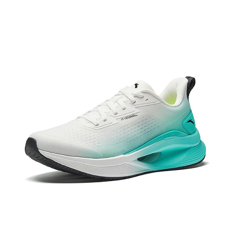 Anta Hydrogen Run Cool Retro Sports Wear-Resistant Non-Slip Low-Top Casual Running Shoes Men Sneaker White Green 112525542-3