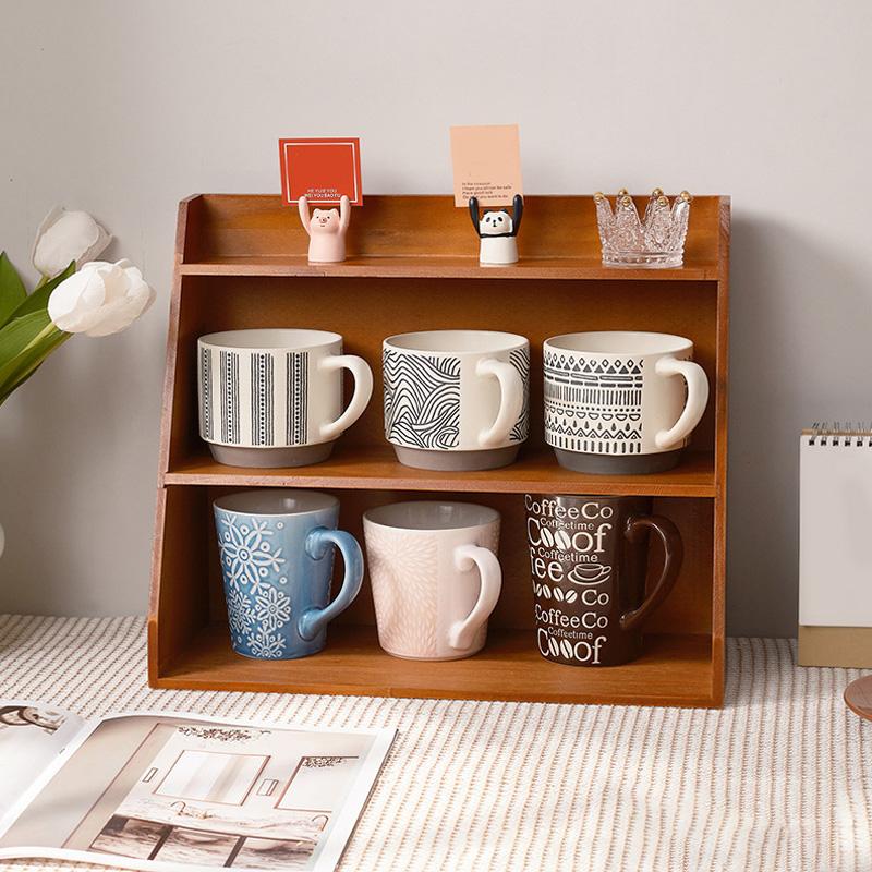 1 шт., косметическая витрина, деревянные полки, стеллаж для хранения, органайзер, настольный ящик для хранения духов