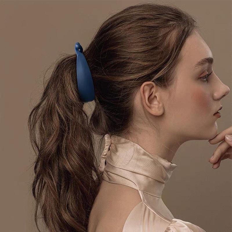 Frosted Banana Ponytail Clip Solid Color Hair Clip Women Hair Styling Clip Accessories Ponytail Barrettes Hair Claws Hairpins