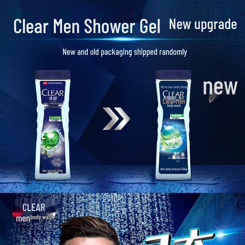 Clear Men Oil Control Fresh Shower Gel & Shampoo Set