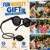 J1UL1N 2Pairs Prank Water Glasses,Hidden Water Shooting Sunglasses For Adults, Refillable Squirt Glasses For Beach Pool Party