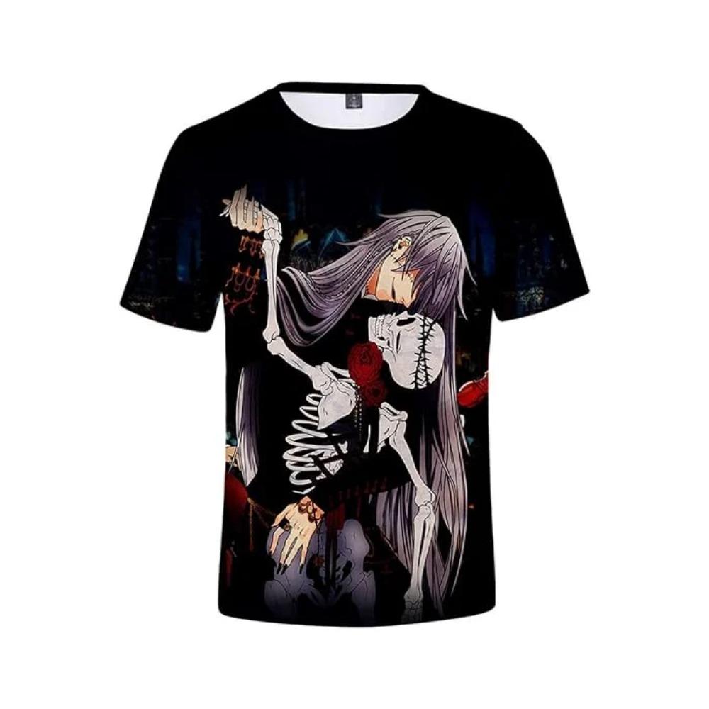 Футболка с 3D-принтом Аниме Манга Мужская Женская Круглый вырез Короткий рукав Модная Одежда в стиле Харадзюку Детские Топы Большого размера Мужская одежда