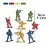 12/36pcs 5cm Plastic Soldier Figurin Sand Table Exercise Military Model Scene Props Desktop Decoration Collection Gift YMY