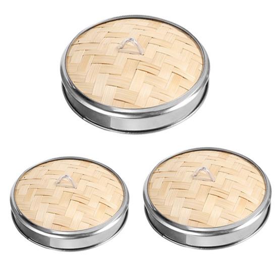 Бамбуковая паровая корзина ручной работы, пароварка для пельменей, пищевой класс, не содержит бисфенола А, экологически чистые булочки, бамбуковая пароварка для пельменей с крышкой