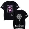 Genshin Impact T Shirt for Men Women Summer Clothing Fitness O Neck Anime Man T-shirt for Male Oversized Men T-shirts Tops