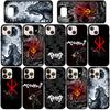 Phone Case for iPhone 17 16 15 Plus X XR 16E Huawei P30 P20 Lite Redmi Note 14 12 11 13 Pro Max OPPO A60 A80 A40 A18 A38 A54 Berserk Guts Anime Cover