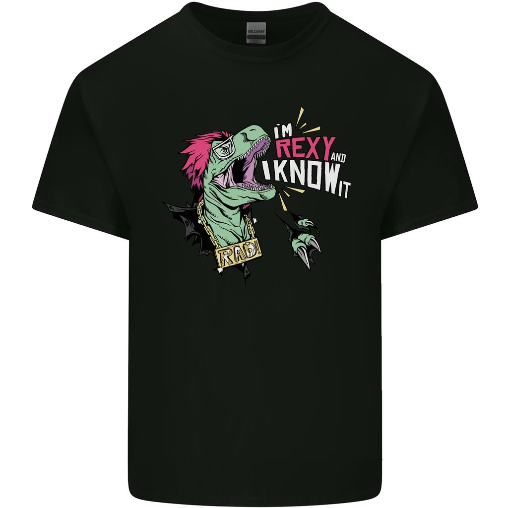 Dinosaurs TRex Im Rexy and I Know It Sexy Unisexs Light Cotton TShirt