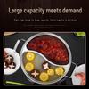 Горячий горшок Юаньян из нержавеющей стали - Extra Thick, Без сварки, Большая вместимость, Двухсекционный для предотвращения смешивания вкусов