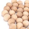 50PCS Beech Unfinished Wood Balls Easy to Paint DIY Wooden Balls Wooden Round Balls  Art Projects