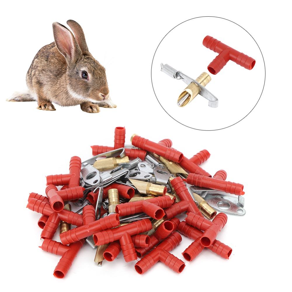 20 Sets Durable Livestock Hydration Spout Water Pipeline Component Small Cage Herbivore