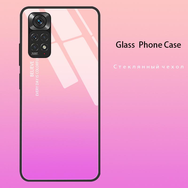 Для чехлов Redmi Note 11 Note 11S Закаленное Стекло Жесткая Задняя Крышка Для Xiaomi Redmi Note 11 12 13 Pro Plus 5G Чехол Funda Note11 S