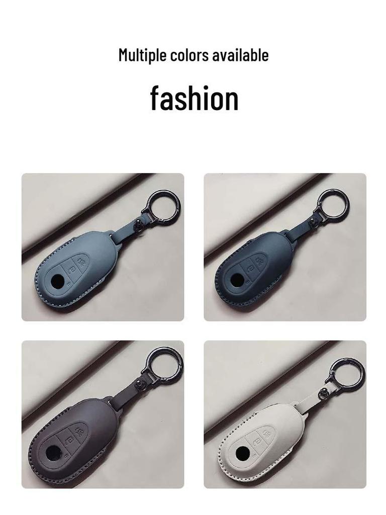 Кожаный чехол для ключей для Mercedes E300L, C260L, GLC, A-Class, GLB, GLA, CLE – Унисекс брелок