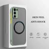 Матовый чехол для Samsung Galaxy S24 S23 S22 Ultra Plus S21 S20 FE для Magsafe, магнитный зарядный бампер, защитная крышка для камеры, принципиально