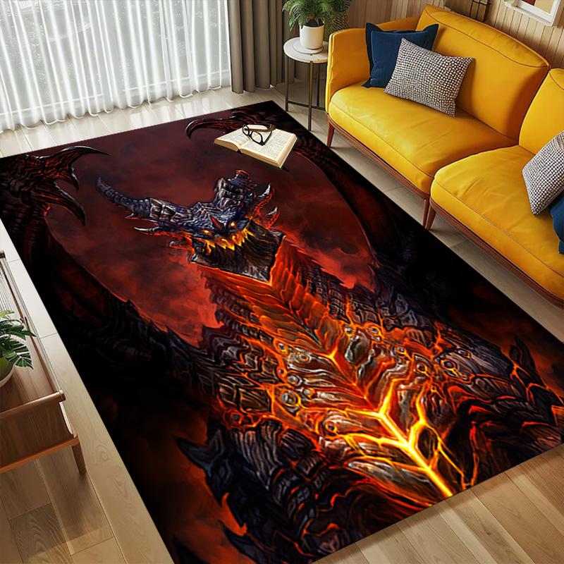 Dragon Armor Living Room Nonslip Area Rug Soft Carpet For Bedroom Game Playroom Sofa Office Home Decor Doormat Christmas Gift C9302135