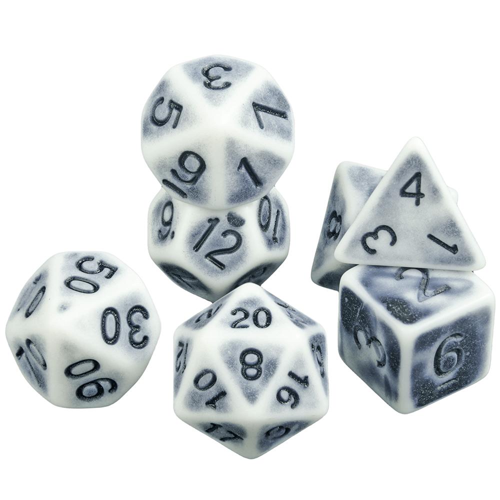Набор игральных костей DND из 7 акриловых многогранников для настольных игр