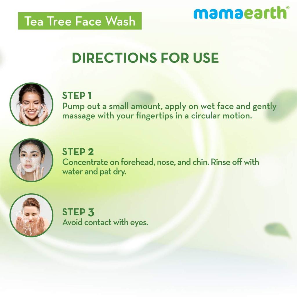 Mamaearth Tea Tree Face Wash with Neem for Acne & Pimples – 250ml