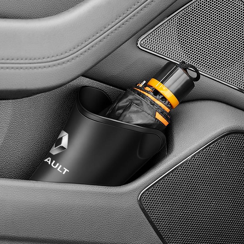 Car Storage Box Umbrella Garbage Organizer Bucket For Renault Dacia Kadjar Captur Megane 1 2 3 4 CC Laguna 2 3 Coupe Koleos