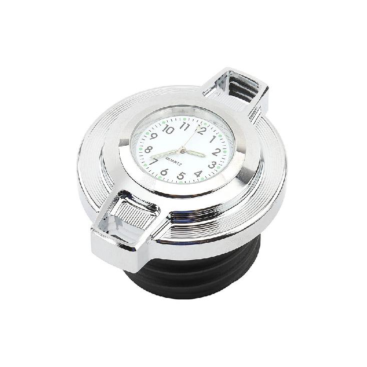 Motorcycle Fuel Tank Cap Oil Gas Caps With Clock For Harley Sportster 883 1200 Touring Road King Dyna Softail Fatboy 1996-2023