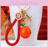 Stunning Red Prosperity Orange Keychain Beautiful Key Ring For Women Ideal Gift For Christmas