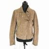 Stradivarius Genuine Leather Double Riders Jacket/Women’s L/Brown Tone/Lined, Side Zip Pockets(USED)