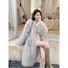 Winter New Environmentally Friendly Fox Fur Long Fur Coat Women's Fur Coat Thick Warm Lady Coat