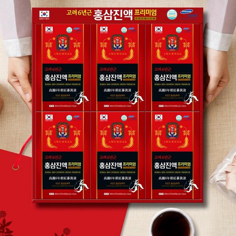 Экстракт красного женьшеня премиум-класса Myeonggi Ginseng Koryo 6-летней выдержки 5 шт., 350 мл, 6 шт.