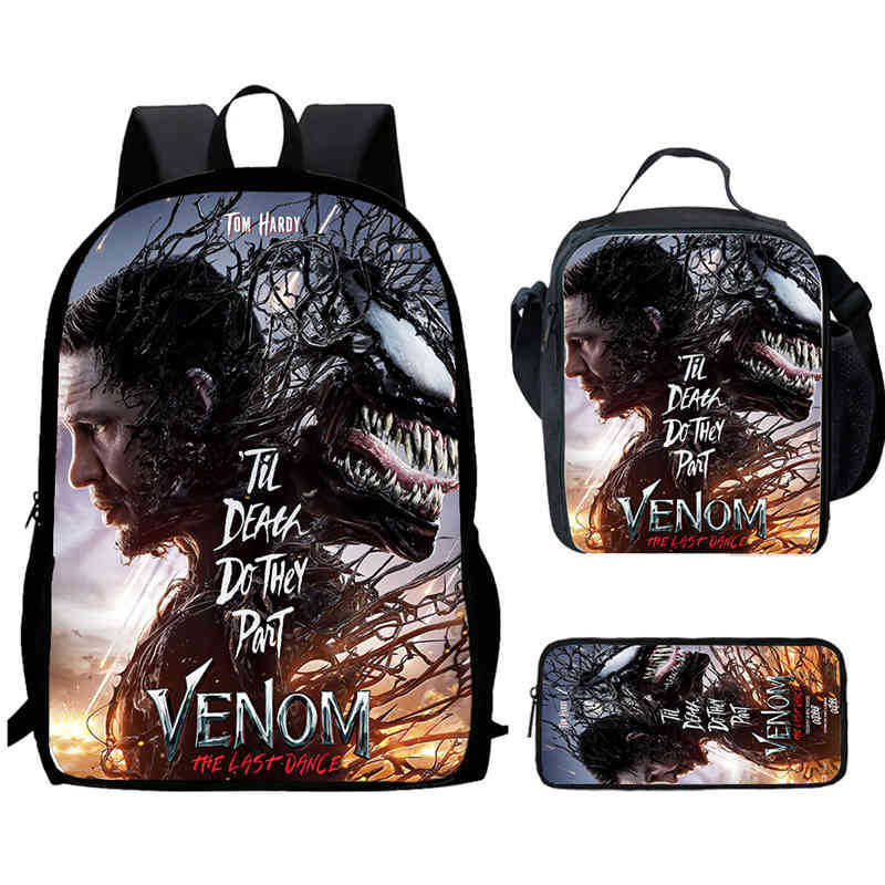 Школьный рюкзак Venom 3 Высокое разрешение Многофункциональный Оксфорд Легкий Рюкзак