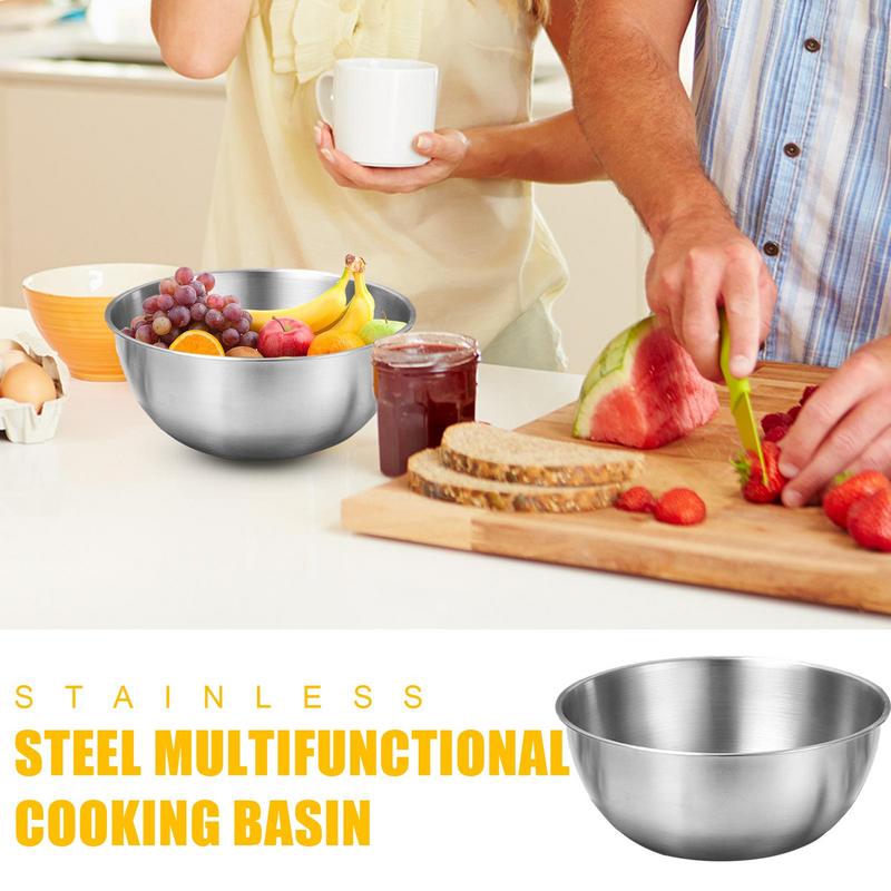 Многофункциональный stainless steel Basin Пищевой Салатница С Шкалой Прочная Кухонная Подарочная Миска Салатница И Овощерезка