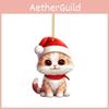 Cat Christmas Car Decor Acrylic Plane Hanging Ornament For Holiday Travel