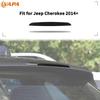 Car High-Mounted Brake Light Lamp Trim Cover ABS Decoration Smoky Black Fit for Jeep Cherokee 2014 Up Exterior Accessories