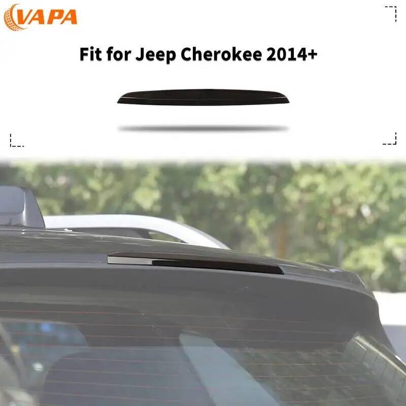 Car High-Mounted Brake Light Lamp Trim Cover ABS Decoration Smoky Black Fit for Jeep Cherokee 2014 Up Exterior Accessories