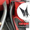 Car Styling ABS Carbon Fiber Beige Black Interior Door Handle Pull Protective Cover Trim For BMW 3 4 Series F30 F35