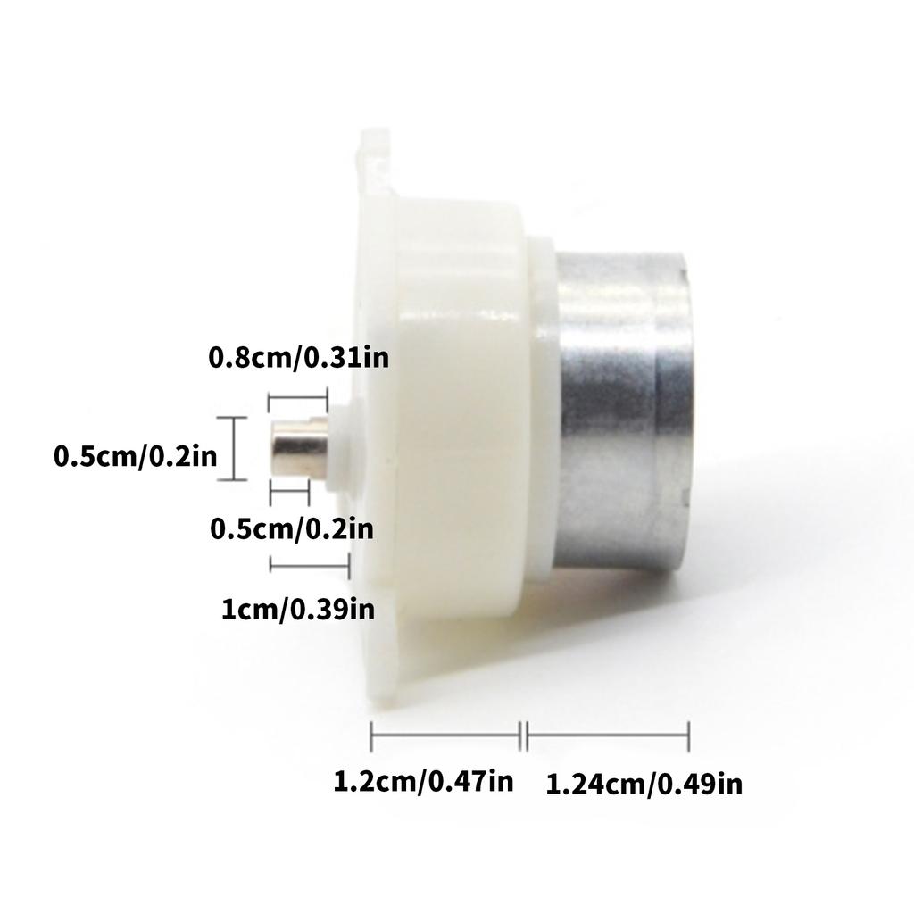 Upgrades Gear Motor Slow Speed Mini Turbo Worm Gearbox Low Noise DC Gear Motor Simple To Operate for Precision Devices