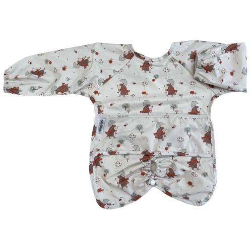 Silly Billyz Silly Billyz Nylon Highchair Hugger L/S Bib (Mr Hedgehog)