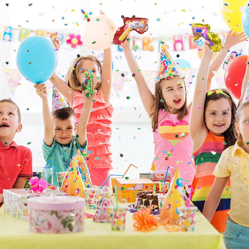 5/10 шт. конфетти хлопушка бум пистолет надувной шар для детей день рождения вечеринка свадьба украшение праздничная атмосфера подарки мальчик игрушка