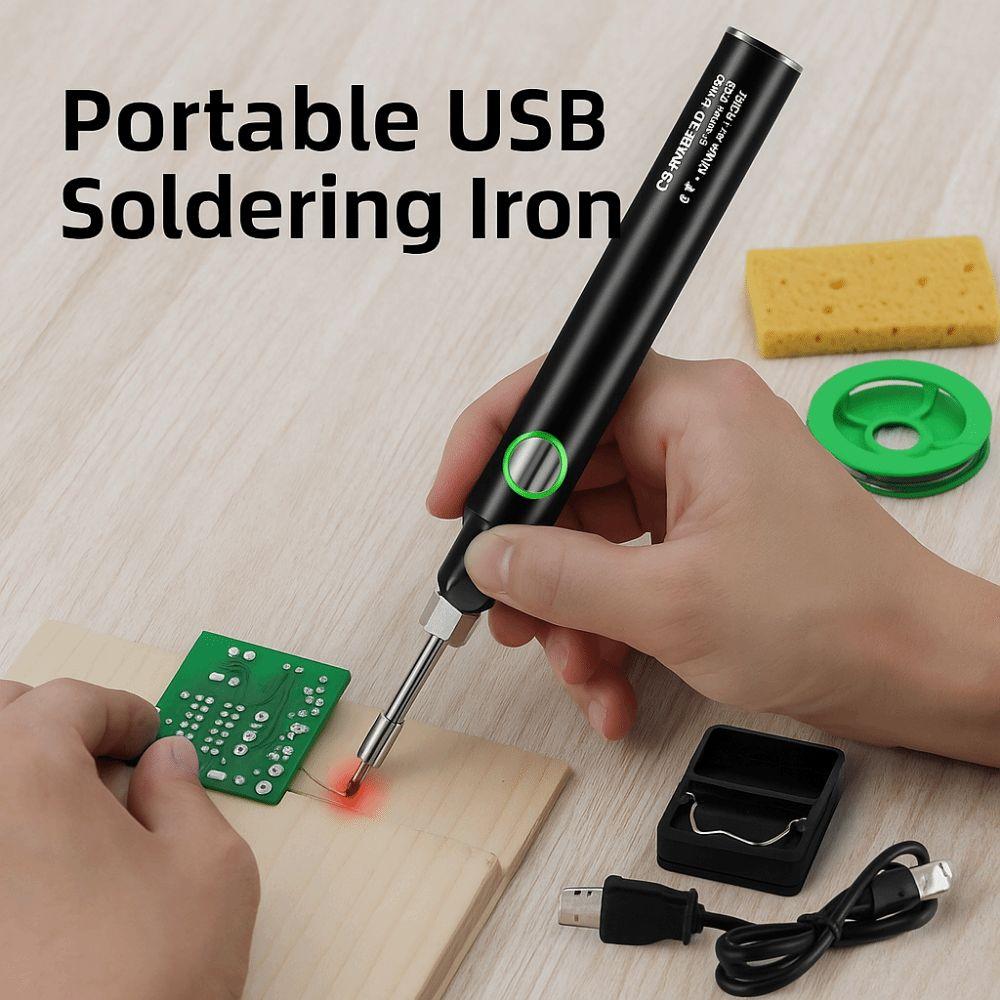 3 Temperature Settings USB Soldering Iron Cordless Burning Wire Pen Electronic Repair