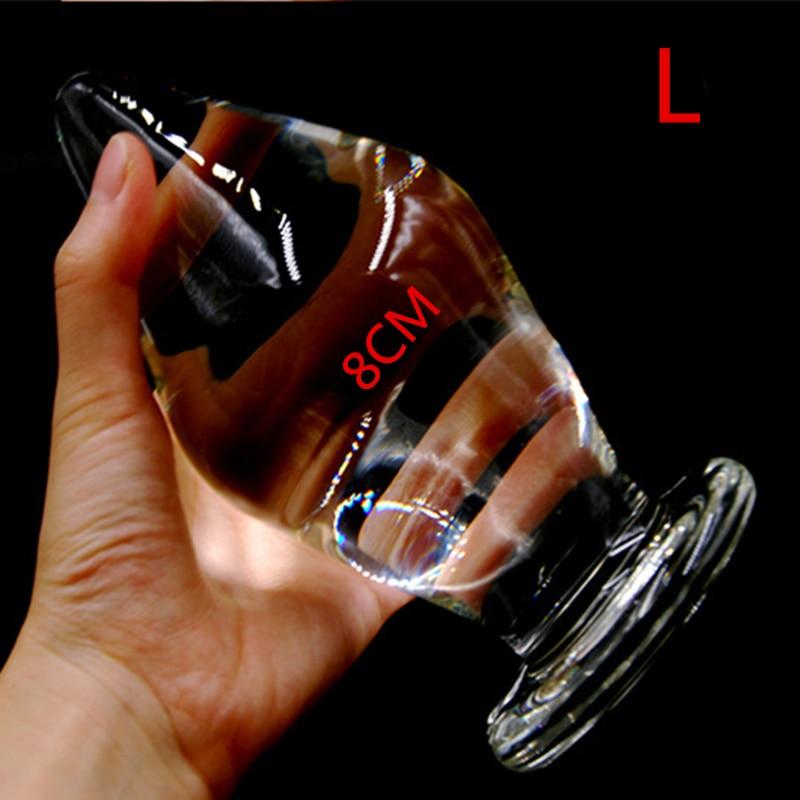 16 см большой прозрачный хрустальный стеклянный анальная пробка вагинальные шарики для взрослых мастурбация огромные анальные секс-игрушки для женщин мужчин геев