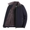 Autumn and Winter New Style Velvet Thickened Lapel Middle-aged and Elderly Jackets Men's Casual Jackets Dad Wear Warm Men's Jackets