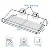 Bathroom Rack with Strong Suction Cups, Stainless Steel Shower Rack for Bathroom Walls (33.5x15x6cm (Suction Cup))